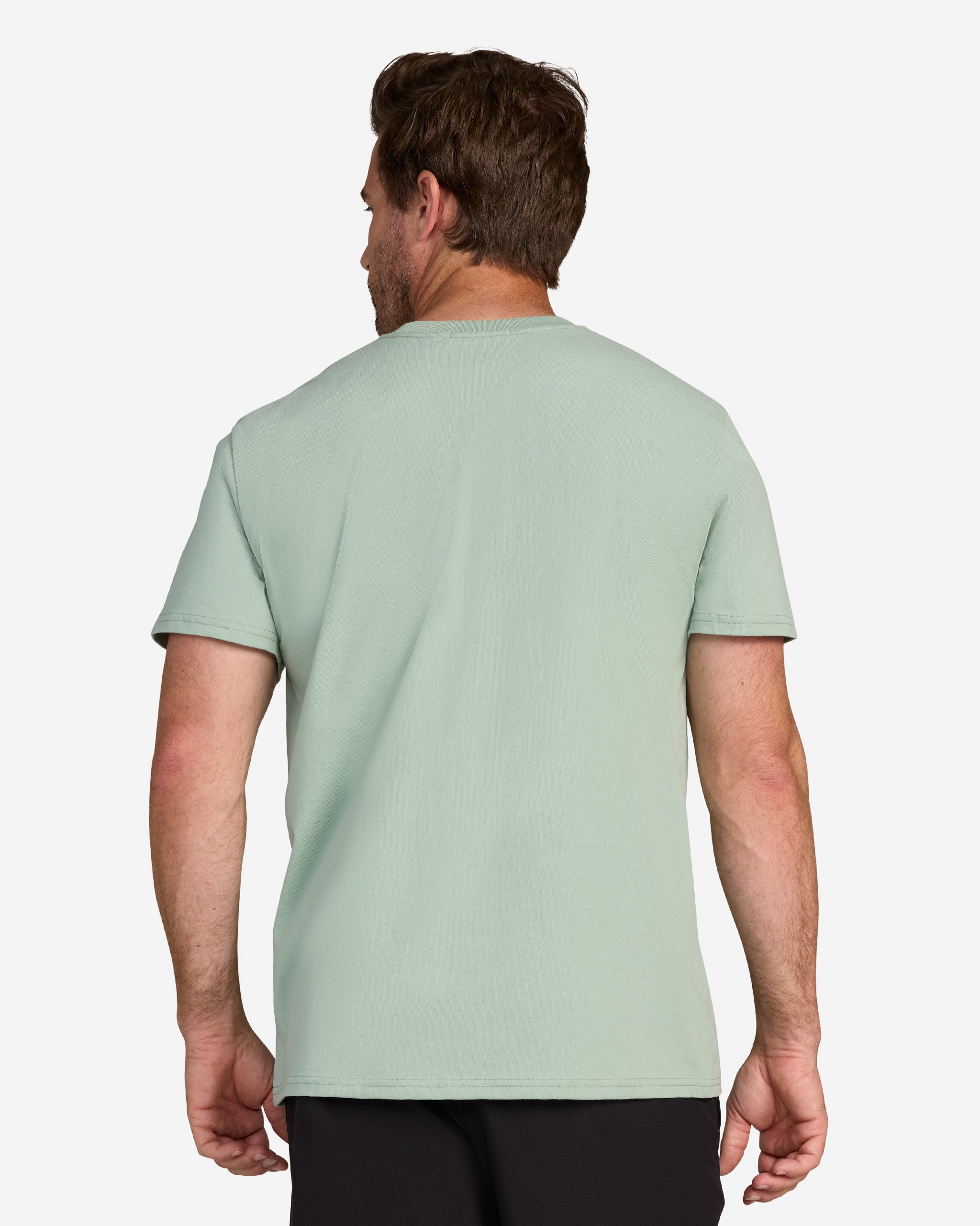 Script Tee - Washed Sage-Men's T-Shirt-Bad Birdie