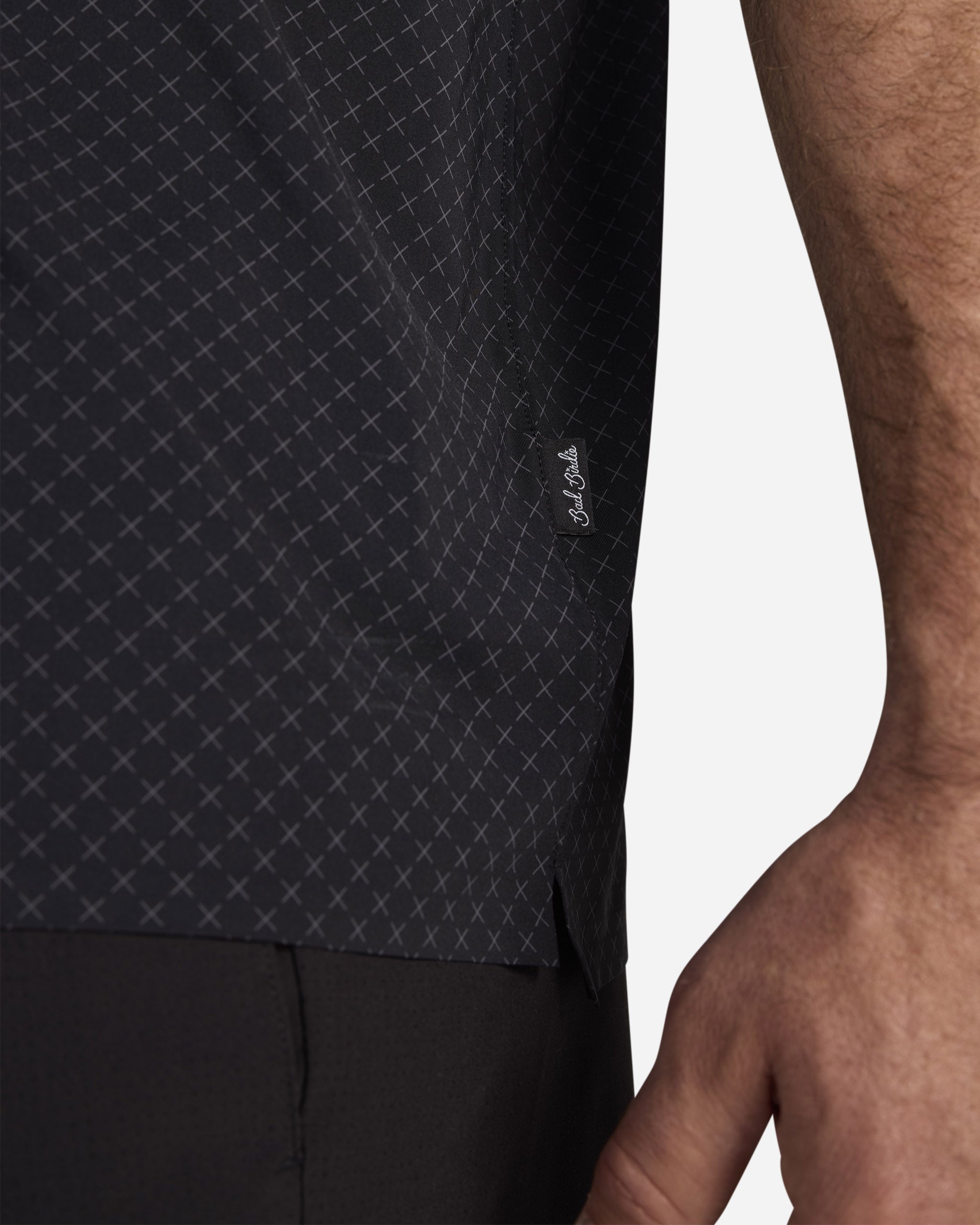 Vapor Cooling Mock Tee - Multiplier Black-Men's Polo-Bad Birdie