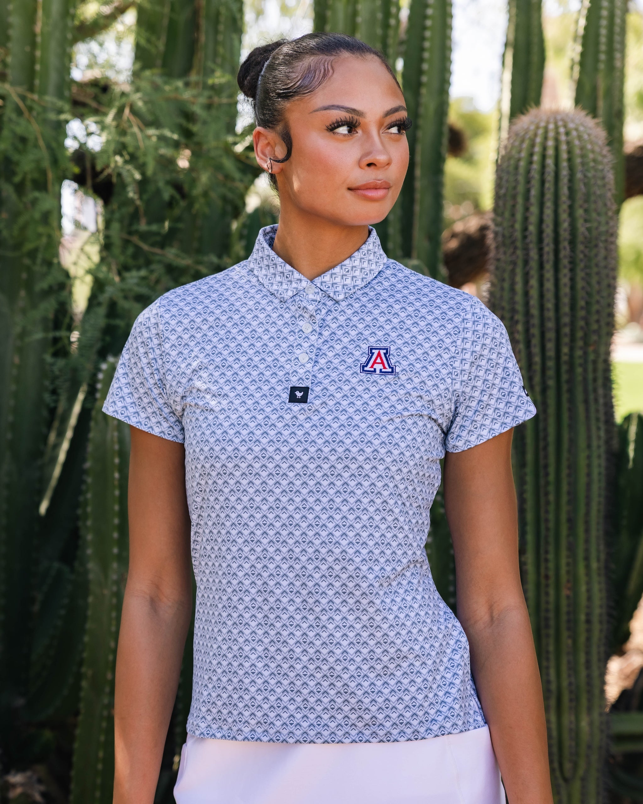 University of Arizona - Geo Frost - Blue-Women's Polo-Bad Birdie