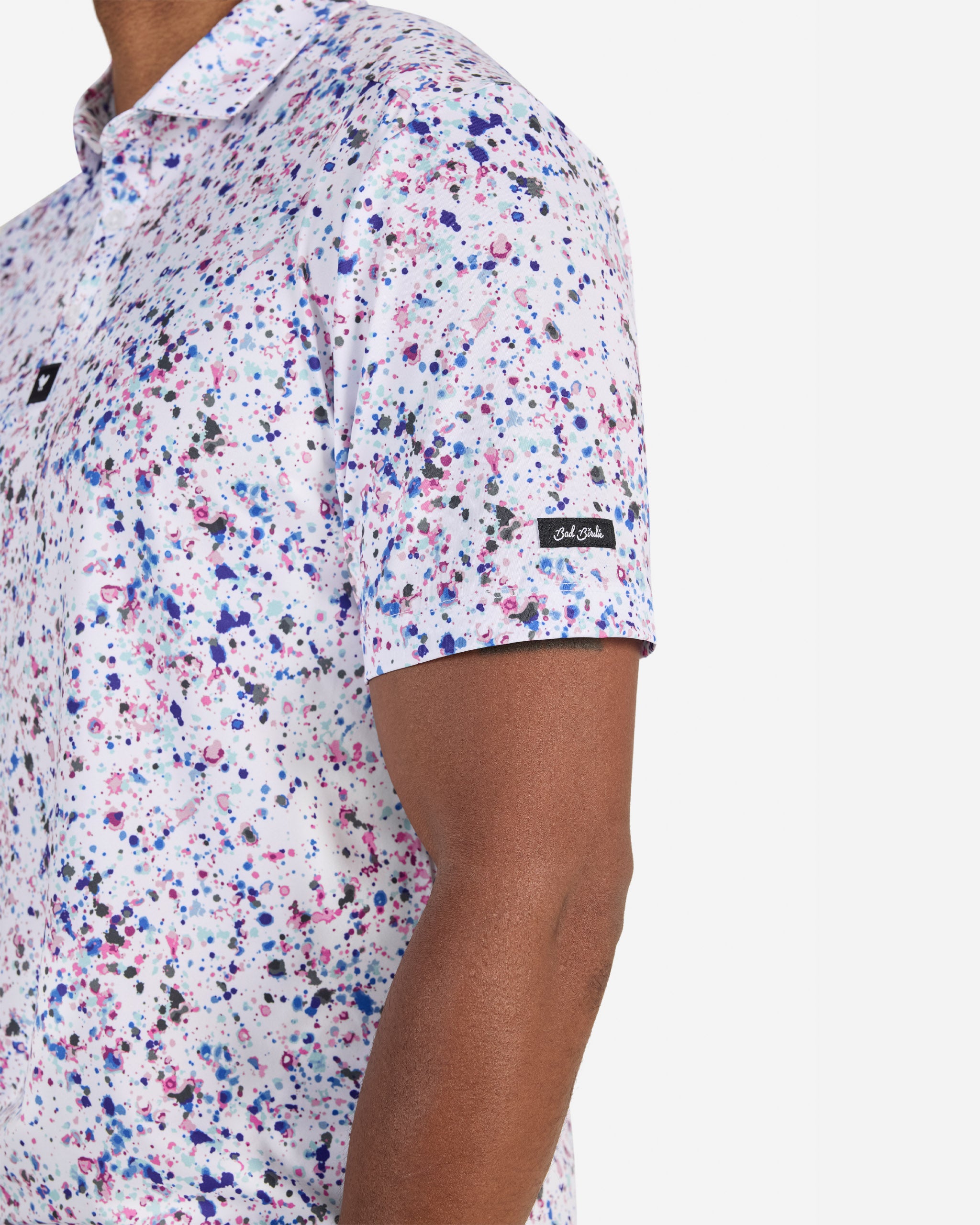 Paint Splatter 3-Performance Golf Polo-Bad Birdie