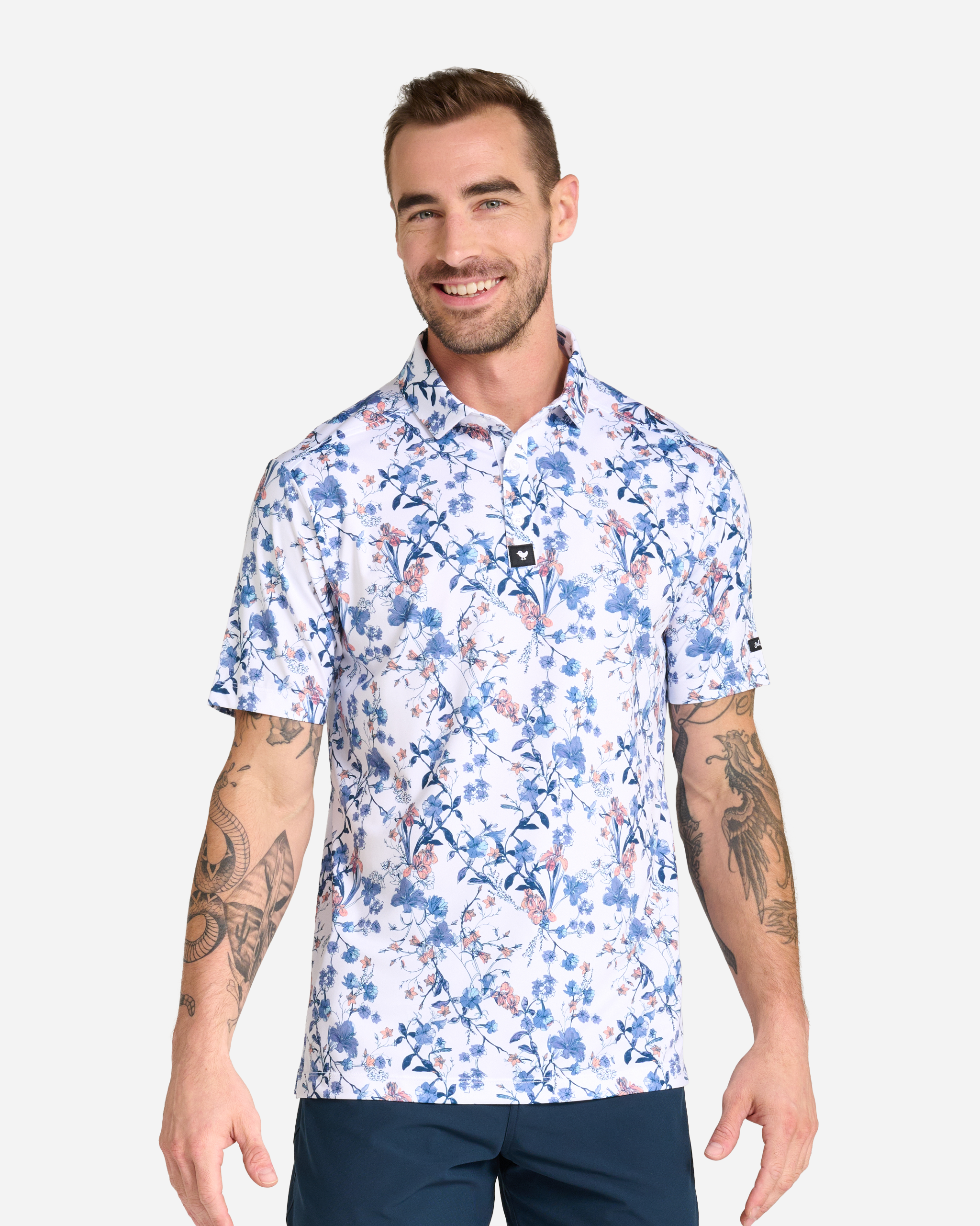 Wild One-Men's Polo-Bad Birdie